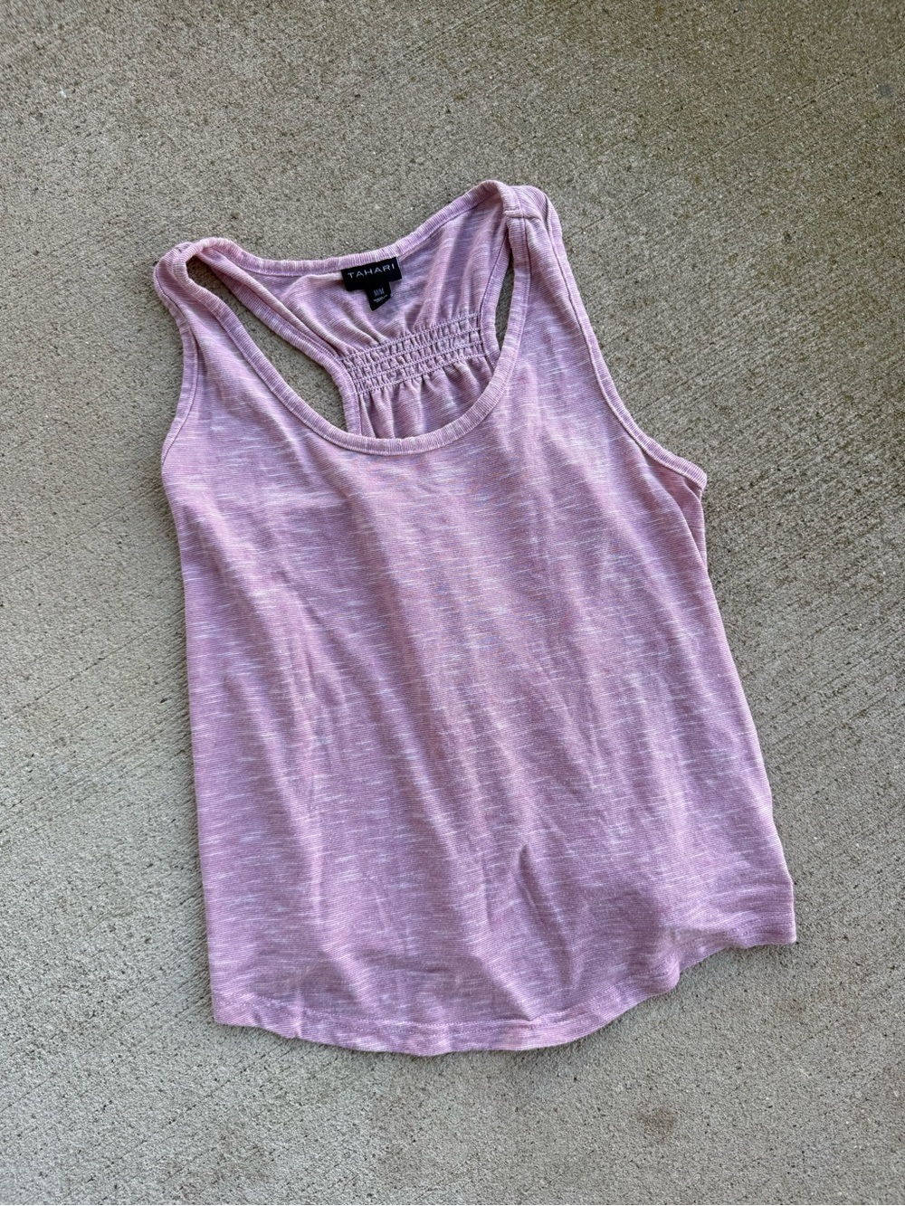 Tahari Light Pink Racerback Tank